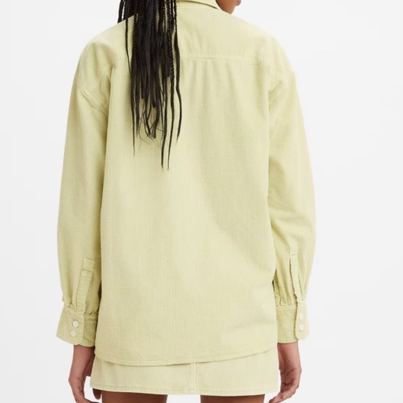 NWT Levi’s Jovi Relaxed Corduroy Button Down Shirt Jacket Shacket - Picture 4 of 8